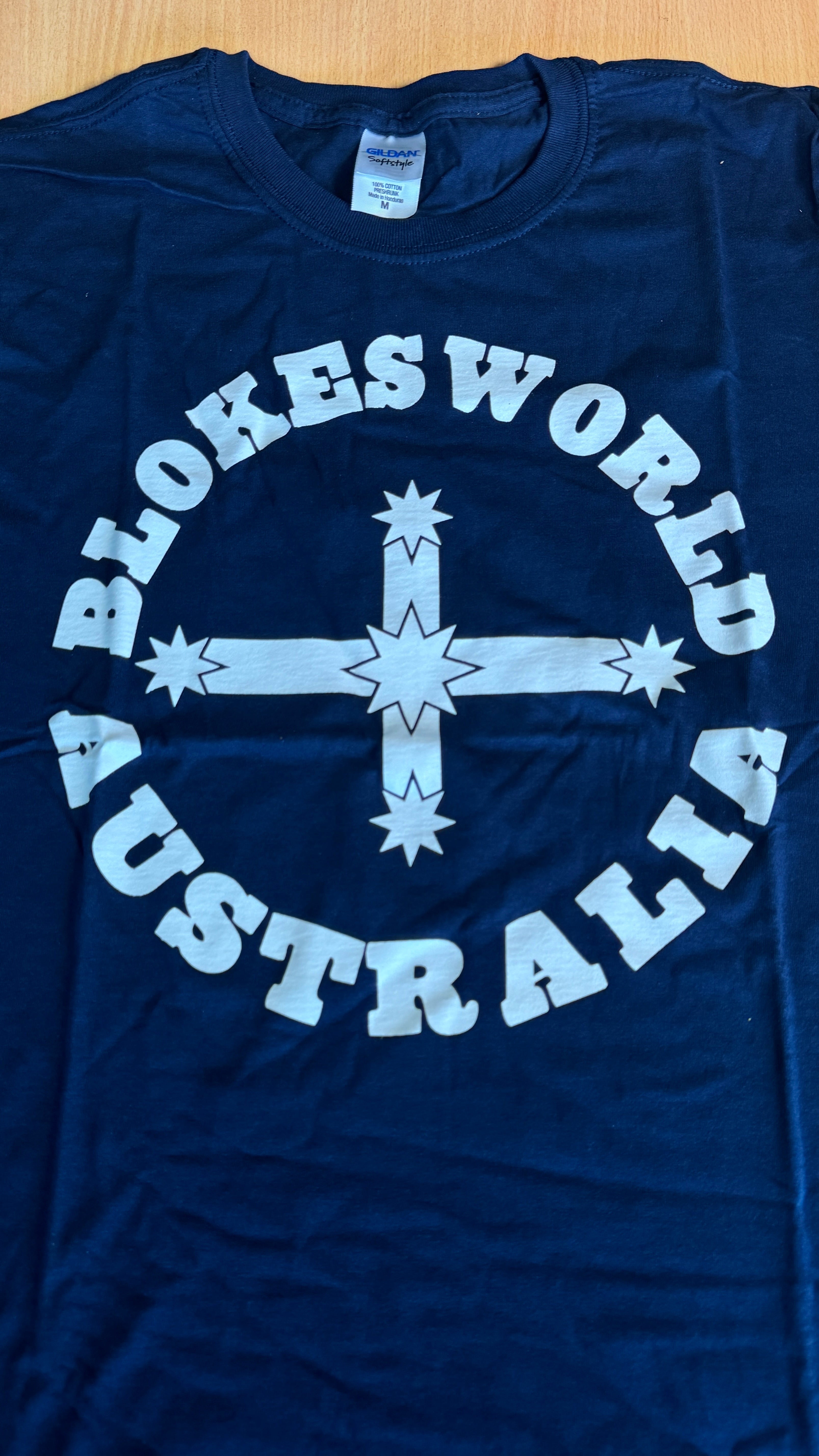 Blue Southern Cross T Shirt (Medium Only)